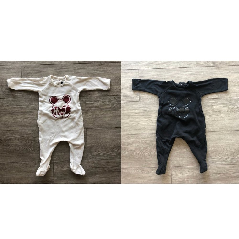 Little Marc Jacobs Baby Bodysuit Onesie Black 6M